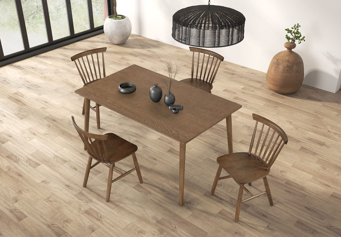 Furniture of America - Beale Dining Table in Walnut - FM3100WN-T View 6
