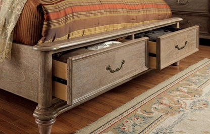 Furniture of America - Belgrade 5 Pc. Queen Bedroom Set w/ Chest in Rustic Natural - CM7613Q-5PC-CHEST View 4
