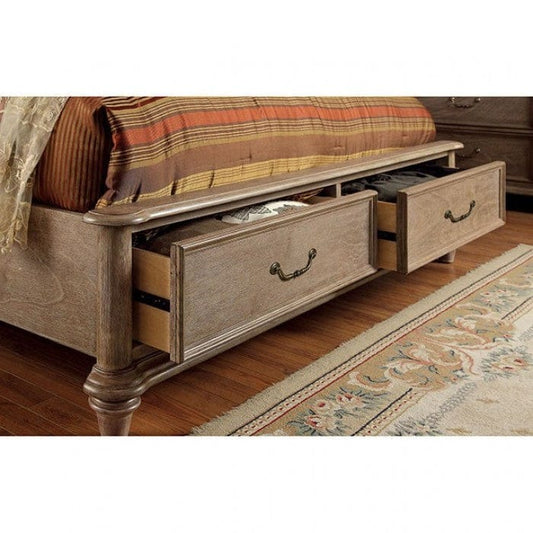 Furniture of America - Belgrade E.King Bed in Rustic Natural - CM7613EK-BED View 2