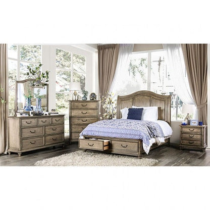 Furniture of America - Belgrade E.King Bed in Rustic Natural - CM7613EK-BED View 5