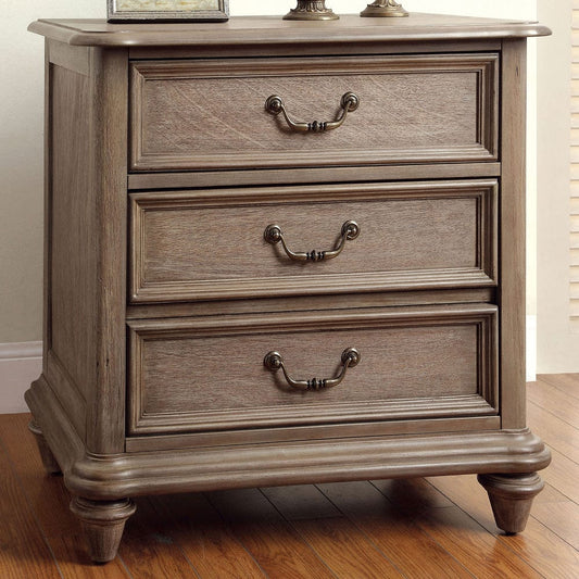 Furniture of America - Belgrade Nightstand in Rustic Natural - CM7611N View 1