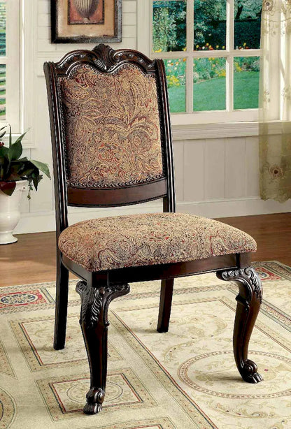 Furniture of America - Bellagio - 6 Pc. Dining Table Set (2AC+4SC) - CM3319T-7PC-FABRIC view 4