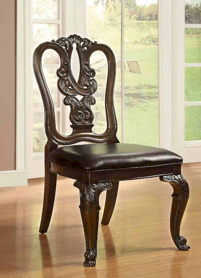 Furniture of America - Bellagio - 9 Pc. Dining Table Set - Brown Cherry - CM3319T-9PC-WOOD view 4