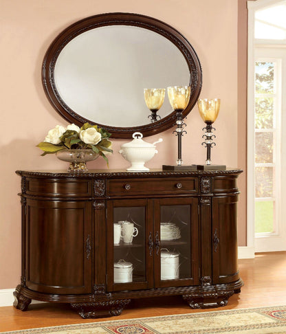 Furniture of America - Bellagio Mirror in Brown Cherry - CM3319M View 2