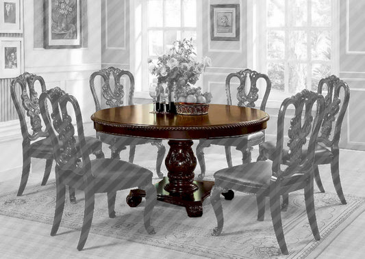 Furniture of America - Bellagio - Round Dining Table - CM3319RT-TABLE view 1