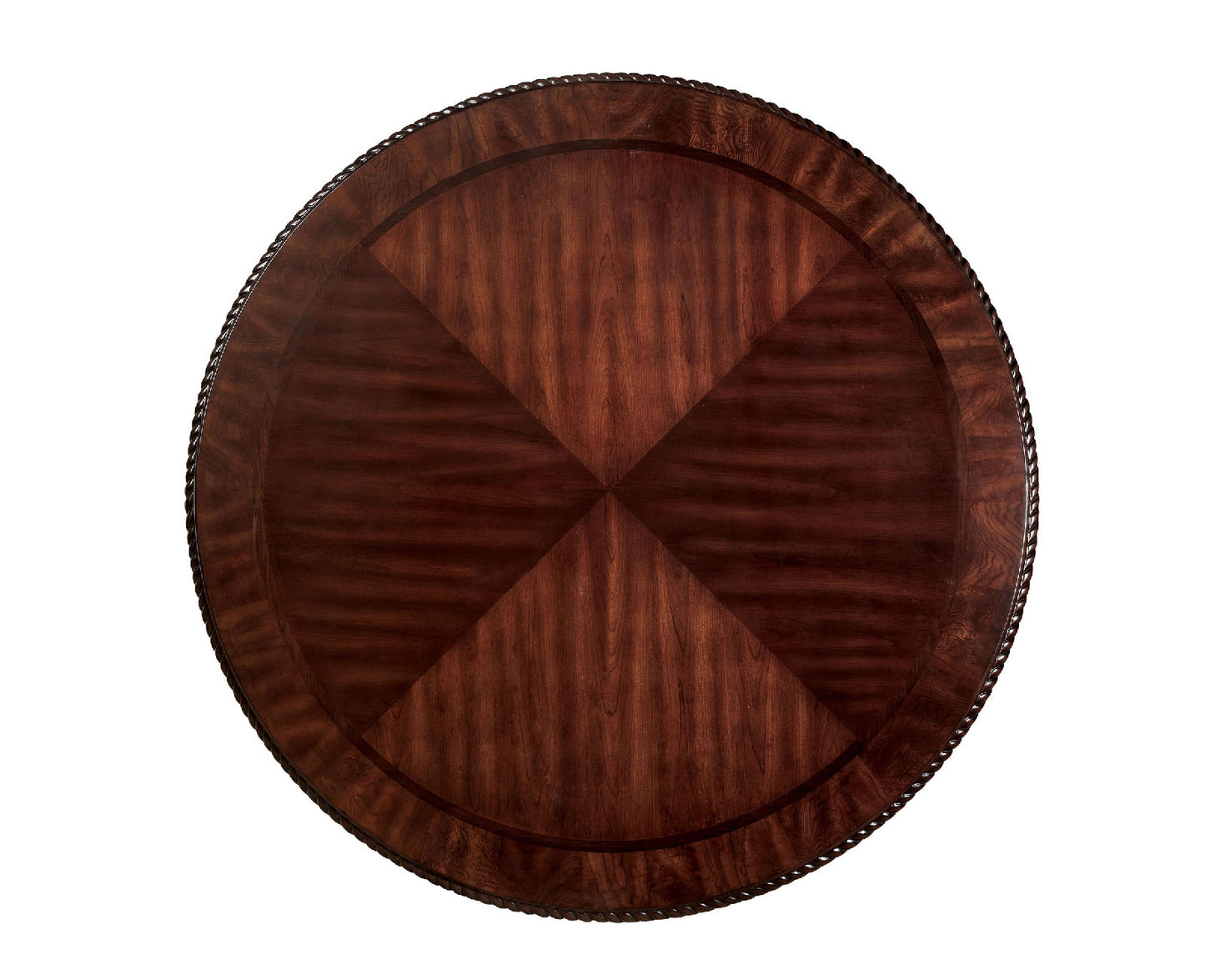 Furniture of America - Bellagio Table + 6 Wooden Chairs in Brown Cherry - CM3319RT-7PC-WOOD View 2