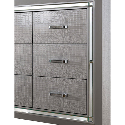 Furniture of America - Bellanova 5 Pc. Queen Bedroom Set w/ Chest in Silver - CM7979SV-Q-5PC-CHEST View 3