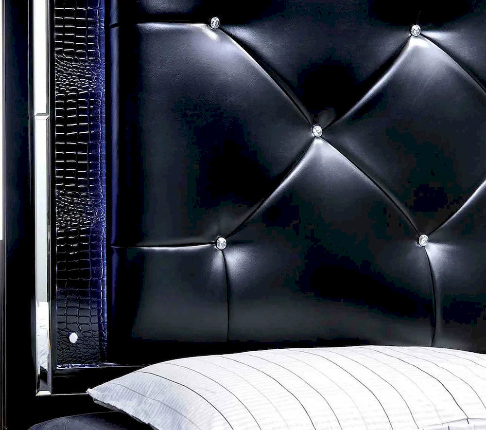 Furniture of America - Bellanova - Cal.King Bed, Black - CM7979BK-CK-BED view 4