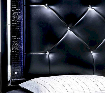 Furniture of America - Bellanova - Cal.King Bed, Black - CM7979BK-CK-BED view 4