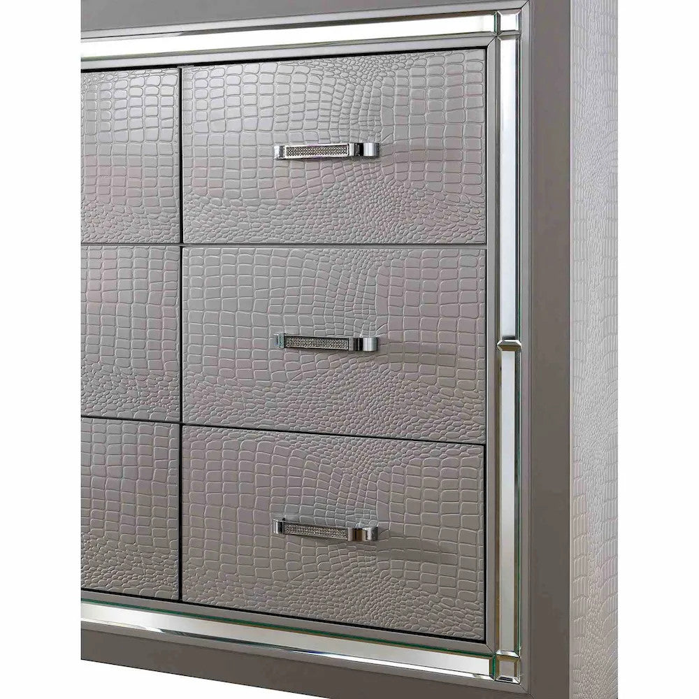 Furniture of America - Bellanova - Cal.King Bed, Silver - CM7979SV-CK-BED view 5
