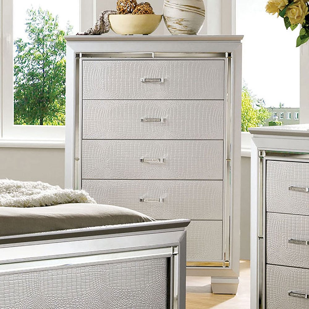 Furniture of America - Bellanova Chest in Silver - CM7979SV-C View 1