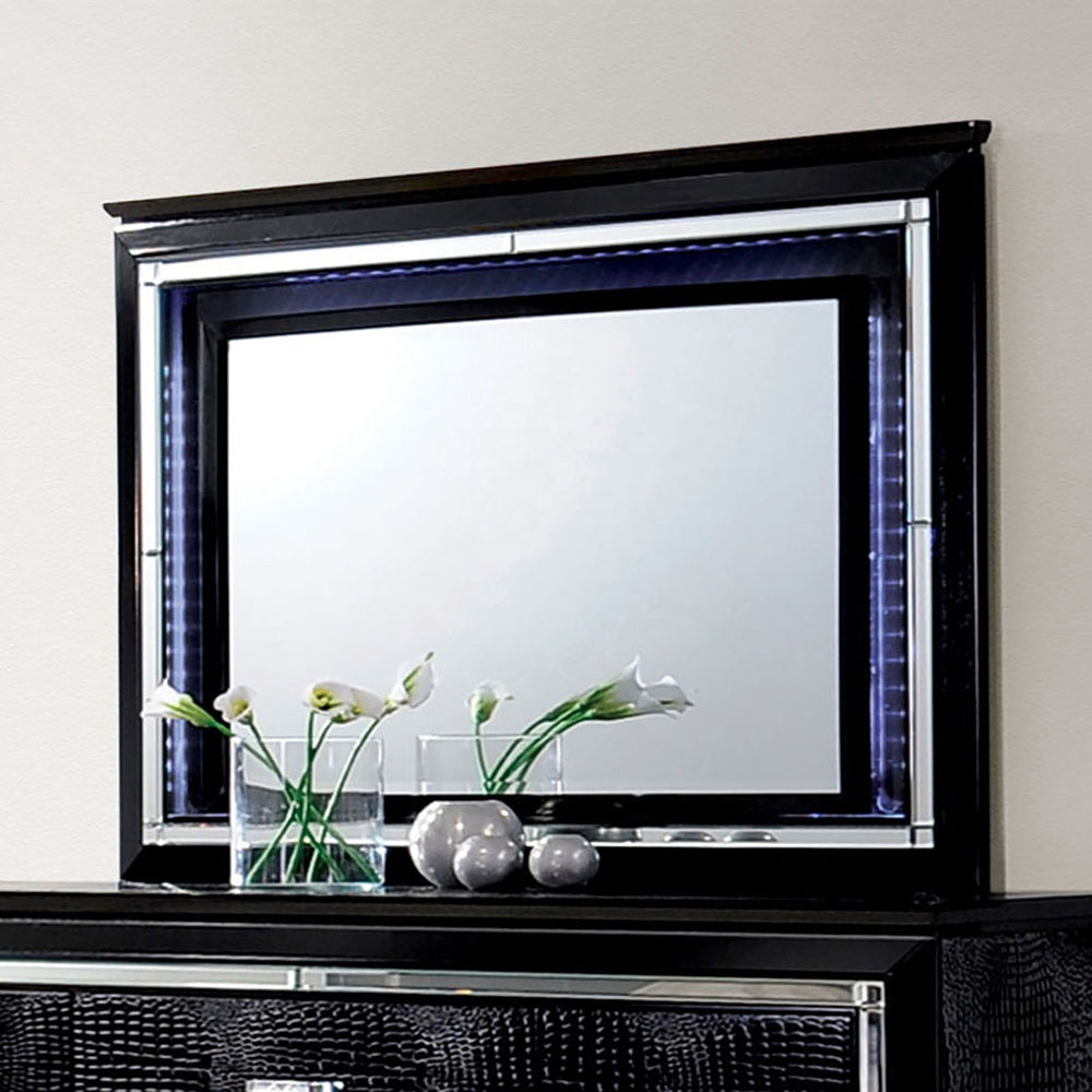 Furniture of America - Bellanova Mirror in Black - CM7979BK-M View 1