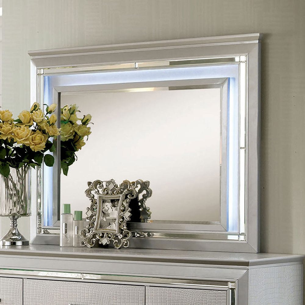 Furniture of America - Bellanova Mirror in Silver - CM7979SV-M View 1