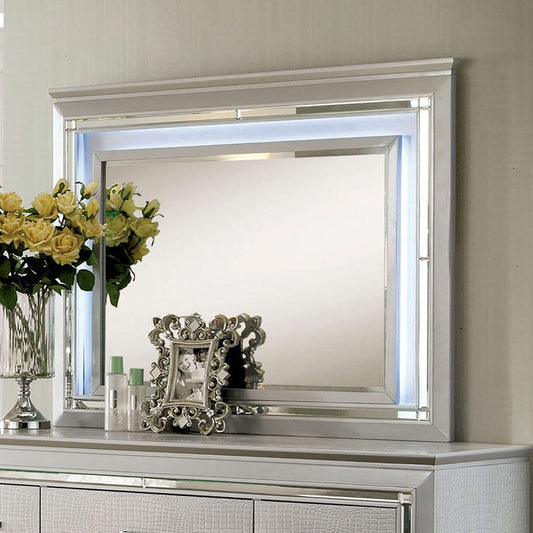 Furniture of America - Bellanova Mirror in Silver - CM7979SV-M View 1
