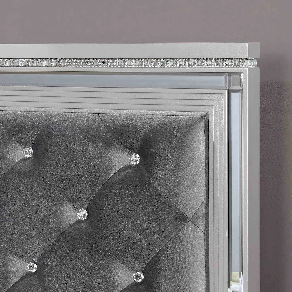 Furniture of America - Belleterre - Cal.King Bed, Silver - CM7518CK-BED view 3
