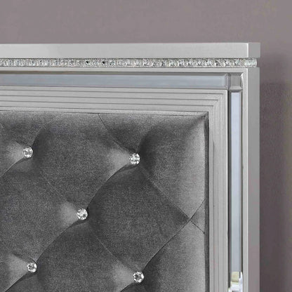 Furniture of America - Belleterre - Cal.King Bed, Silver - CM7518CK-BED view 3