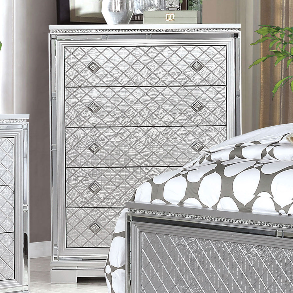 Furniture of America - Belleterre Chest in Silver - CM7518C View 1