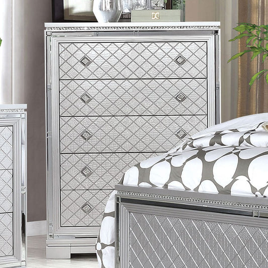 Furniture of America - Belleterre Chest in Silver - CM7518C View 1