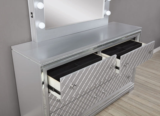 Furniture of America - Belleterre Dresser in Silver - CM7518D View 2