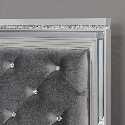 Furniture of America - Belleterre E.King Bed in Silver - CM7518EK-BED View 2