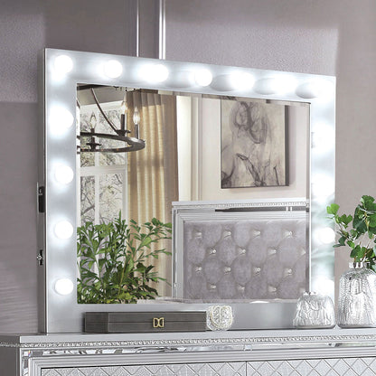 Furniture of America - Belleterre Mirror in Silver - CM7518M View 1