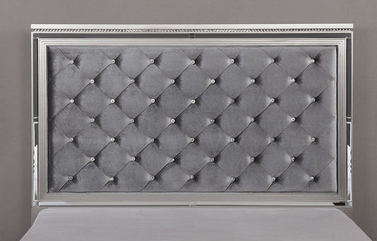 Furniture of America - Belleterre Queen Bed in Silver - CM7518Q-BED View 2