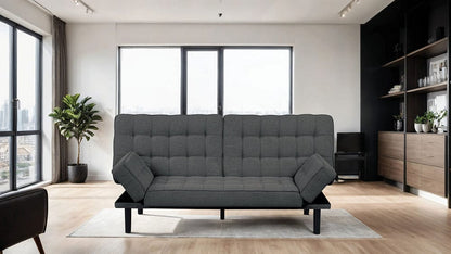 Furniture of America - Bellevue Futon Sofa in Dark Gray - FM2801DG View 5
