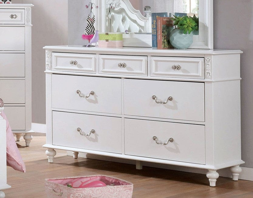 Furniture of America - Belva Dresser in White - CM7174D View 1