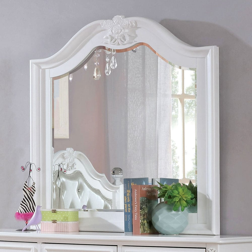 Furniture of America - Belva Mirror in White - CM7174M View 1
