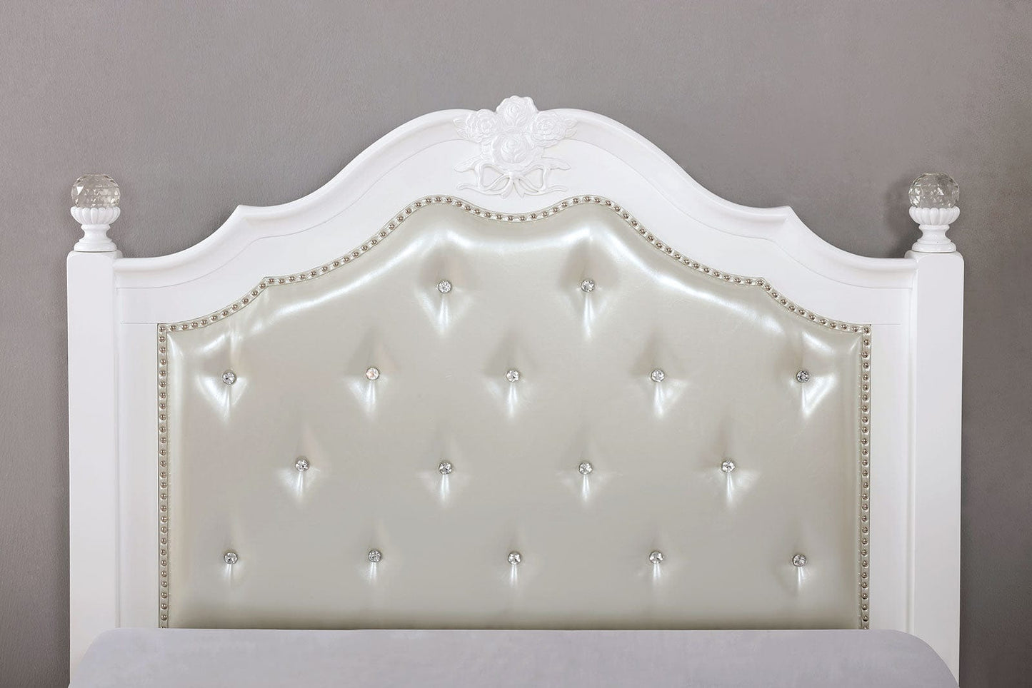 Furniture of America - Belva Twin Bed in White - CM7174T-BED View 2