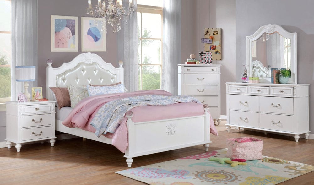 Furniture of America - Belva Twin Bed in White - CM7174T-BED View 5