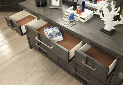 Furniture of America - Berenice Dresser in Gray - CM7580GY-D View 4