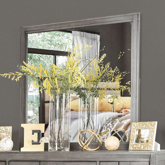 Furniture of America - Berenice Mirror in Gray - CM7580GY-M View 1