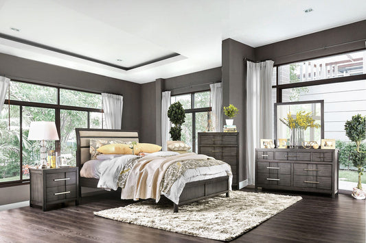 Furniture of America - Berenice Nightstand in Gray - CM7580GY-N View 2
