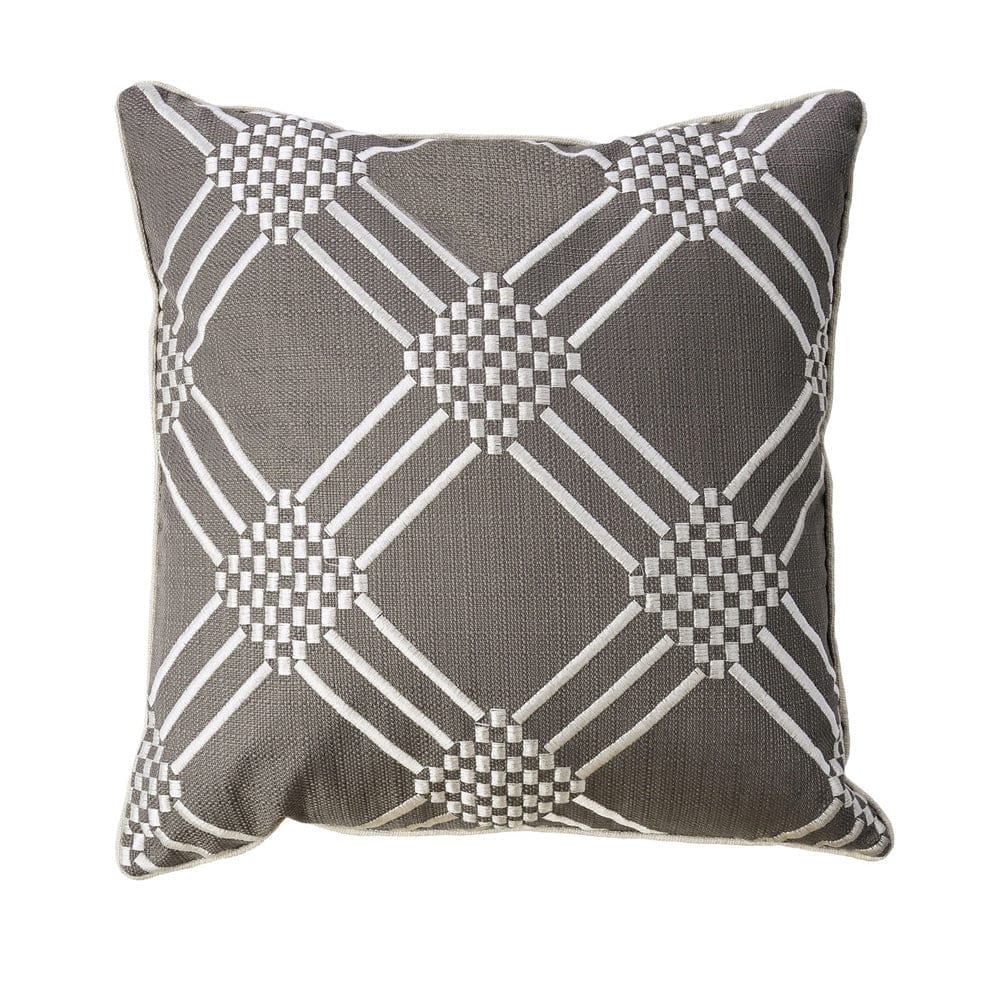 Furniture of America - Bess 20" X 20" Pillow Set of 2 in Dark Gray - PL8014-2PK View 1
