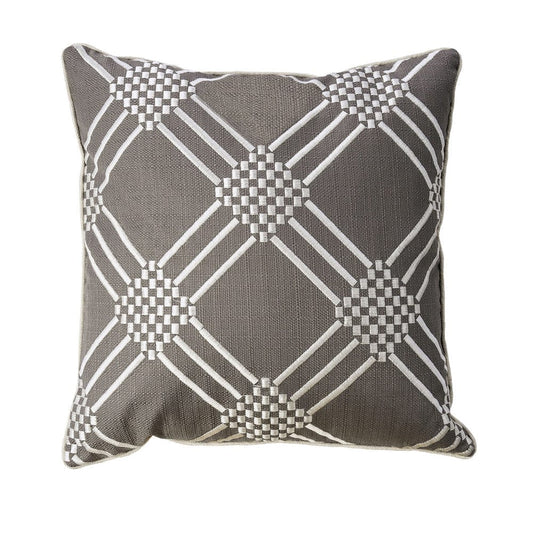 Furniture of America - Bess 20" X 20" Pillow Set of 2 in Dark Gray - PL8014-2PK View 1