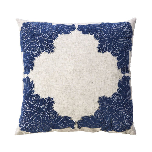 Furniture of America - Beth 20" X 20" Pillow Set of 2 in Beige/Indigo - PL8009-2PK View 1