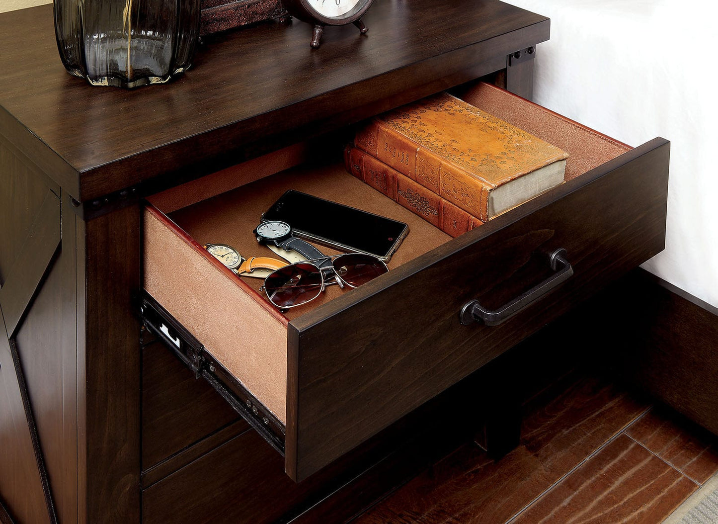 Furniture of America - Bianca Chest in Dark Walnut - CM7734C View 2