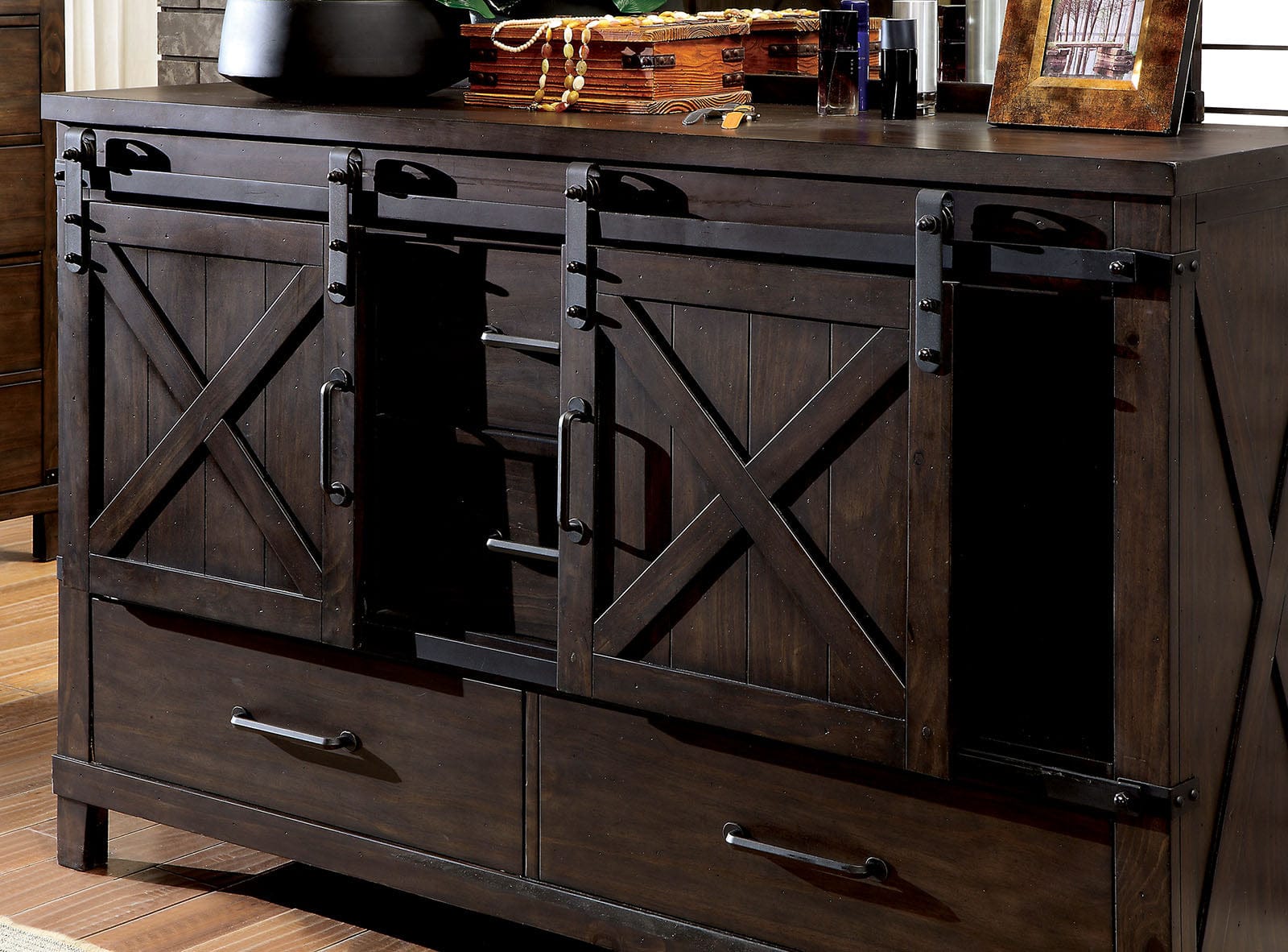 Furniture of America - Bianca Dresser in Dark Walnut - CM7734D View 2