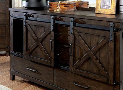 Furniture of America - Bianca Dresser in Dark Walnut - CM7734D View 3