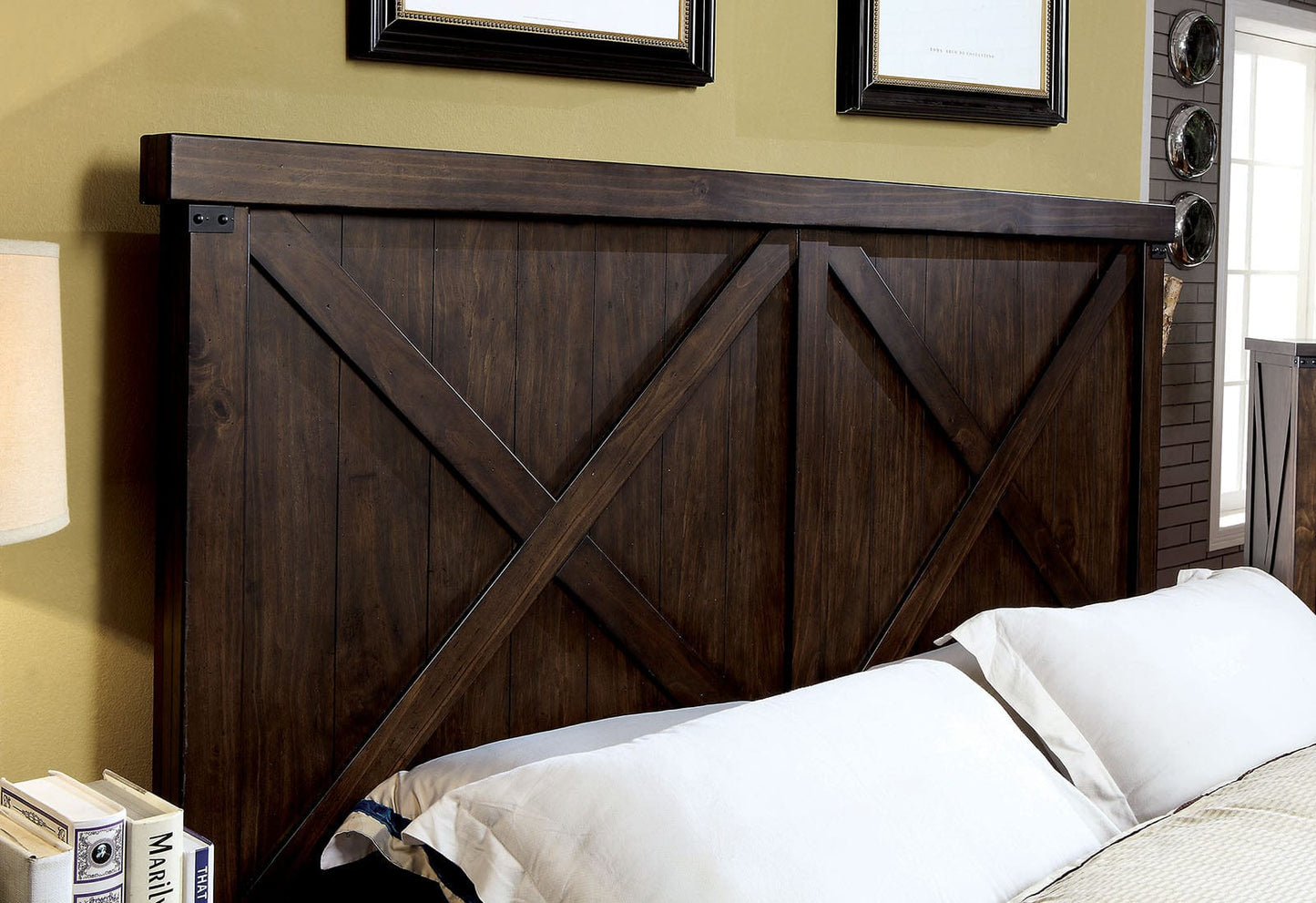 Furniture of America - Bianca Queen Bed in Dark Walnut - CM7734Q-BED View 2