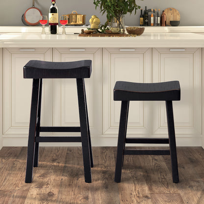 Furniture of America - Biasca 29" Stool, Set of 2 in Black - FM-BR3001BK-29-2PK View 2