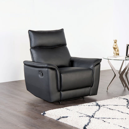 Furniture of America - Bienne Recliner in Black - FM69002BK-CH-M View 1