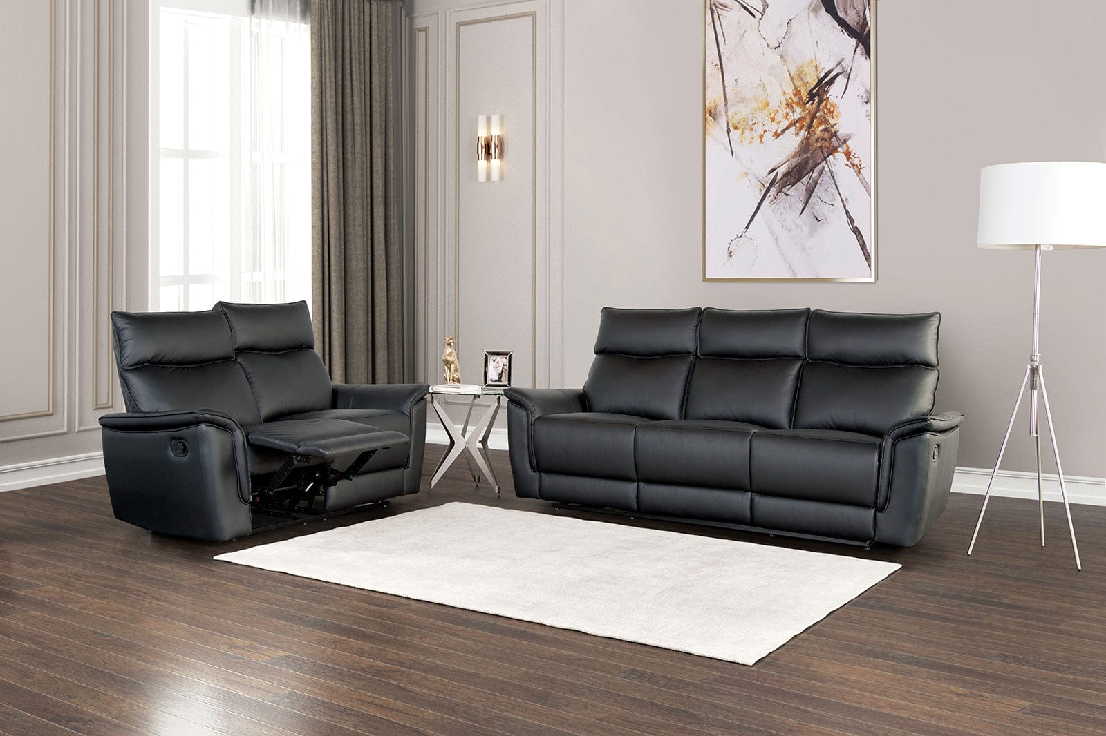 Furniture of America - Bienne Sofa in Black - FM69002BK-SF-M View 2