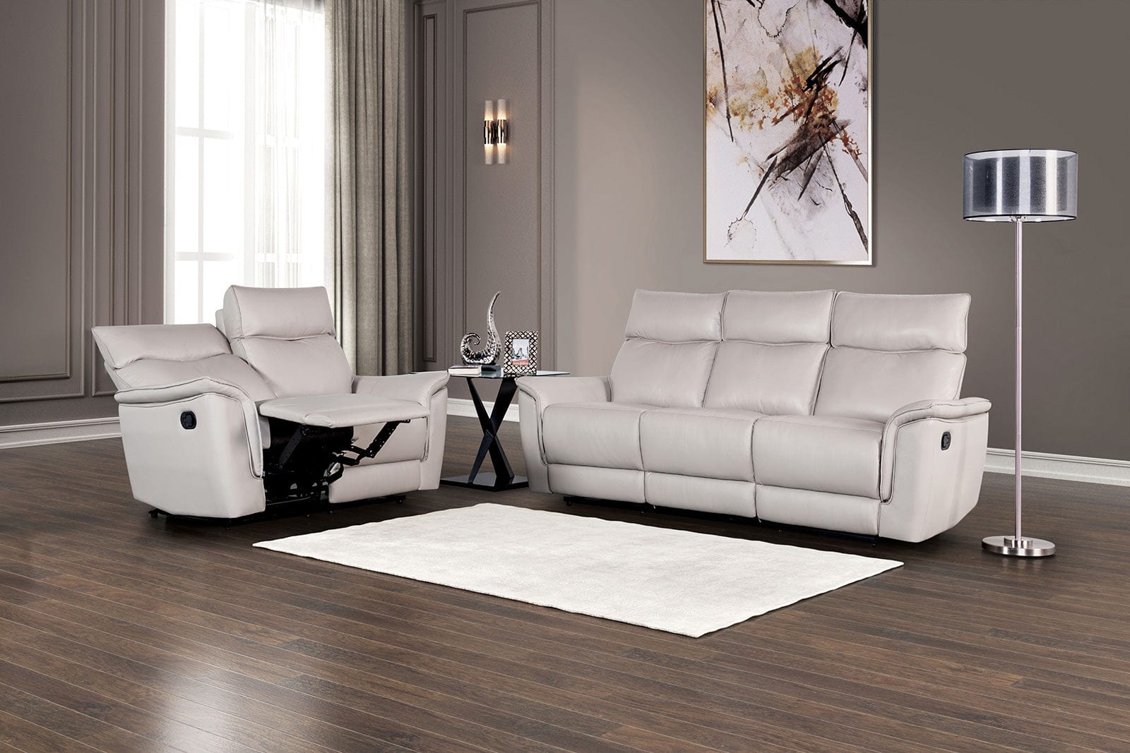 Furniture of America - Bienne Sofa in Taupe - FM69002TP-SF-M View 2