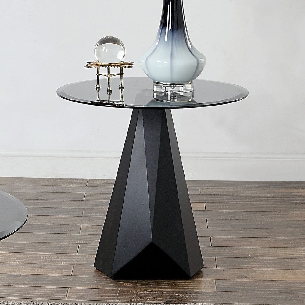 Furniture of America - Bishop End Table in Black/Gray - CM4192BK-E-TABLE View 1