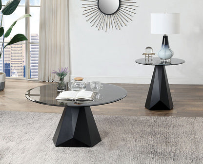 Furniture of America - Bishop End Table in Black/Gray - CM4192BK-E-TABLE View 2