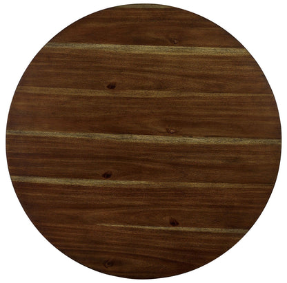 Furniture of America - Blackwood 5 Pc. Round Dining Table Set in Walnut/Dark Brown - CM3771RT-5PK View 2