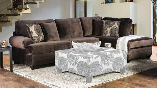 Furniture of America - Bonaventura Sectional in Brown - SM5143BR-SECT View 1