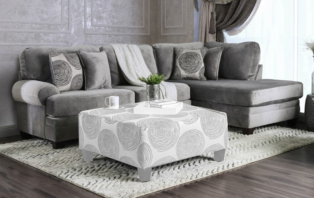 Furniture of America - Bonaventura Sectional in Gray - SM5143GY-SECT View 1